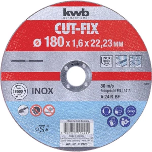 CUT-FIX® rezne ploče ekstra tanke, obrada metala, Ø 180 mm kwb  711928 rezna ploča ravna 180 mm 1 St. metal slika