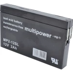 multipower MP2-12SL MP2-12SL olovni akumulator 12 V 2 Ah olovno-koprenasti (Š x V x D) 148 x 90 x 20 mm plosnati priklju