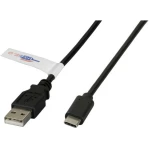 EFB Elektronik USB 2.0 Priključni kabel [1x Muški konektor USB 2.0 tipa A - 1x Muški konektor USB-C™] 2 m Crna