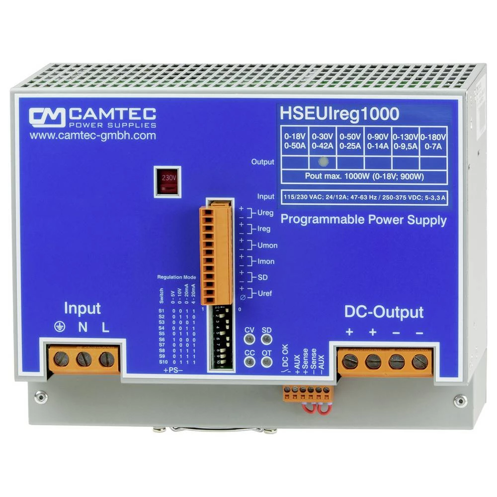 Camtec HSEUIREG10001.400(R2) DIN-napajanje (DIN-letva) 400 V 1.008 W Content 1 kom. slika