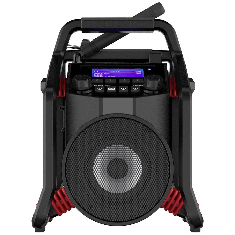PerfectPro PowerPlayer radio za gradilište DAB+ (1012), UKW (1014) AUX, Bluetooth®, USB  funkcija punjenja baterije, zaštićeno protiv prskanja, otporan na prašinu, otporan na udarce, mogućnost punj... slika