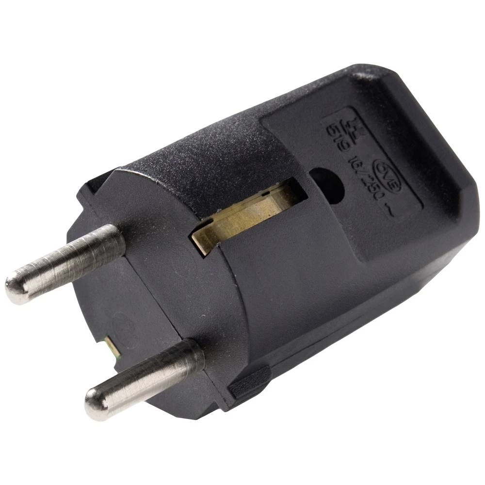 Martin Kaiser 519oT/sw utikač sa zaštitnim kontaktom poliamid 6  250 V crna IP20 slika