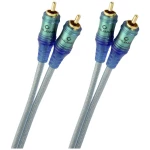 Oehlbach Cinch audio priključni kabel [2x muški cinch konektor - 2x muški cinch konektor] 1.5 m led, plava boja