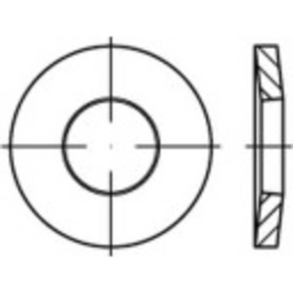 elastična tanjurasta podloška 5 mm 11 mm   nehrđajući čelik  1000 St. TOOLCRAFT  1067138 slika