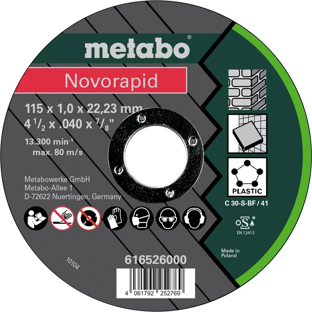 Metabo 616526000 rezna ploča 115 mm 25 kom. lim slika
