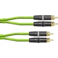 Audio Connection cable [1x Muški cinch konektor - 1x Muški cinch konektor] 1.5 m Zelena (neon) Cordial slika