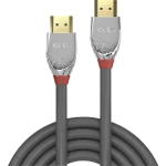LINDY HDMI priključni kabel HDMI-A utikač, HDMI-A utikač 5.00 m siva 37874  HDMI kabel