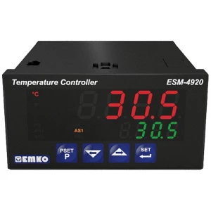 Emko ESM-4920 2-točkovni, p, pi, pd, pid termostat Pt100 -200 do +1700 °C relej 5 A (D x Š x V) 84 x 48 x 96 mm slika
