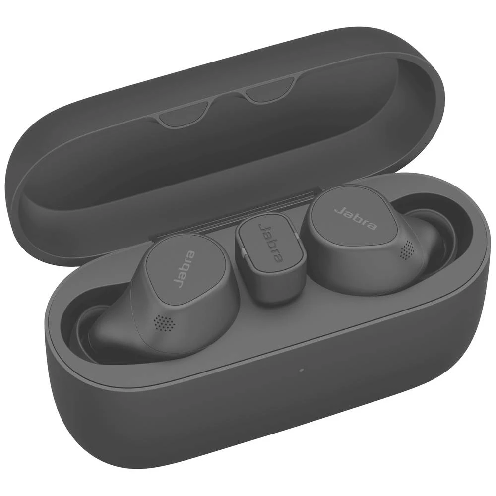 Jabra Evolve2 Buds  In Ear slušalice Bluetooth® stereo crna smanjivanje šuma mikrofona, poništavanje buke kutija za punjenje, utišavanje mikrofona, indukcija slika