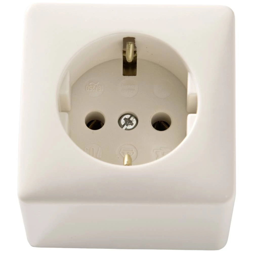 Martin Kaiser 703/ws  nadžbukna utičnica 1-dijelni komplet  IP20 krem-bijela (mat) slika