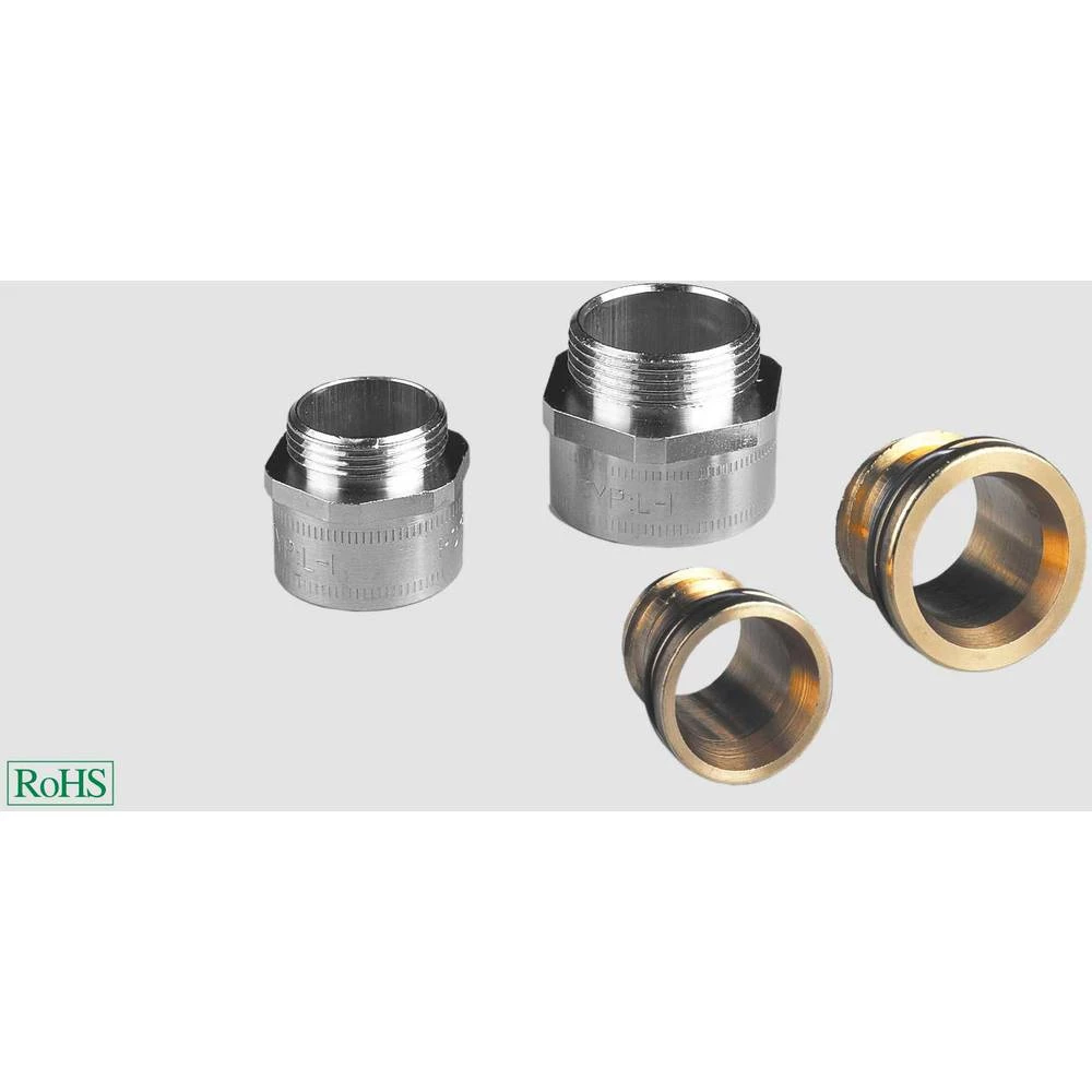 Helukabel 97626  cijevna uvodnica srebrna M50  ravan 10 St. slika