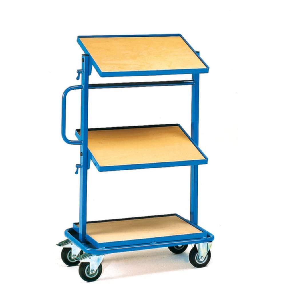 Fetra Hauptartikel 32911 etažna kolica čelik obložen s prahom Opterećenje (maks.): 150 kg briljantno-plava (RAL 5007) bo slika