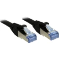 LINDY 47186 RJ45 mrežni kabel, Patch kabel cat 6a S/FTP 30.00 m crna sa zaštitom za nosić 1 St. slika