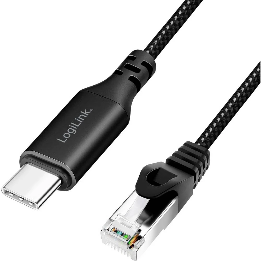 LogiLink USB 3.0 adapterski kabel [1x USB-C® USB 3.2 (gen. 1) - 1x RJ45-utikač 8p8c] CU0410 1.00 m slika