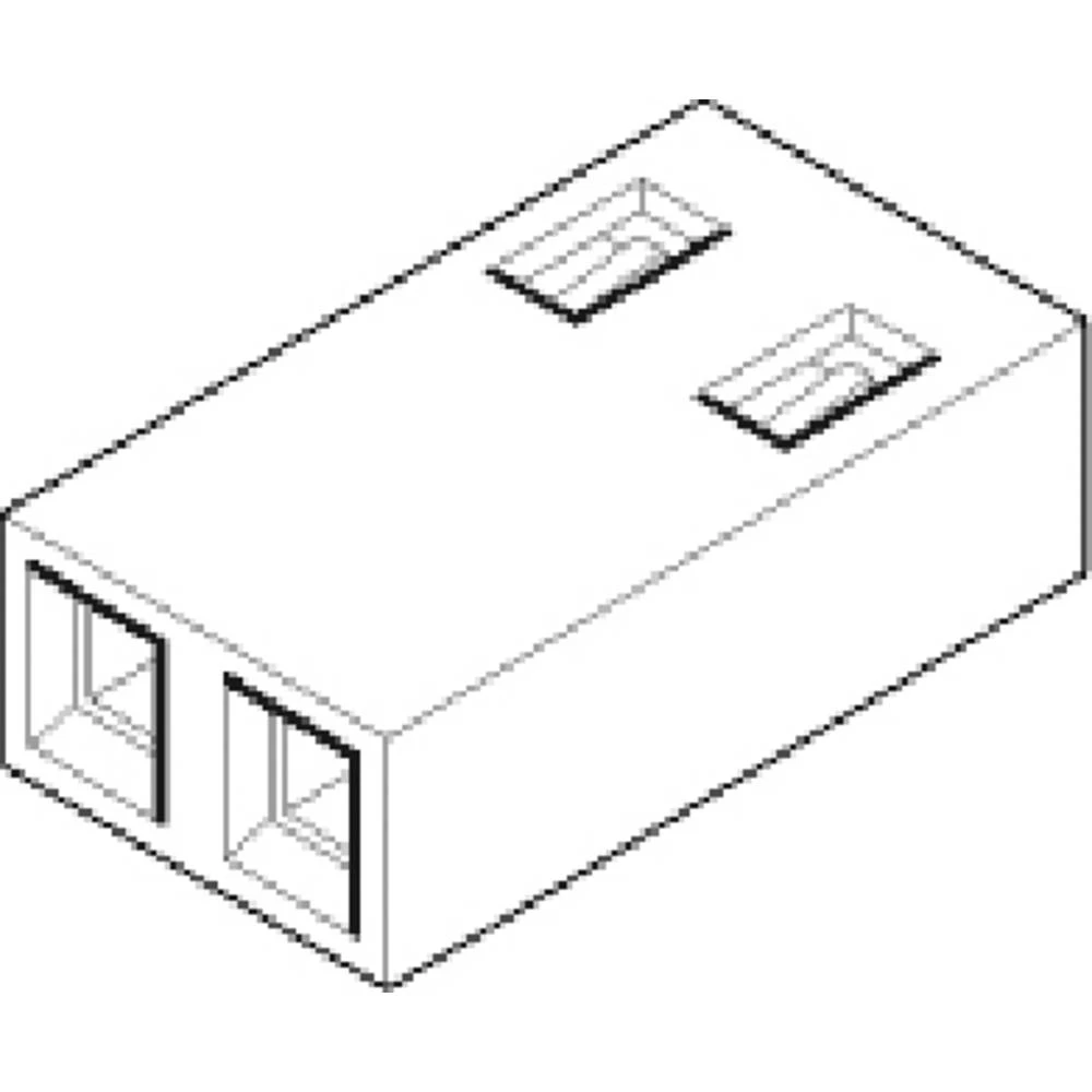 Molex 15291024 2.54mm Pitch C-Grid Shunt Terminal Housings, 0.381µm Gold (Au), 2 Circuits, with Open End slika
