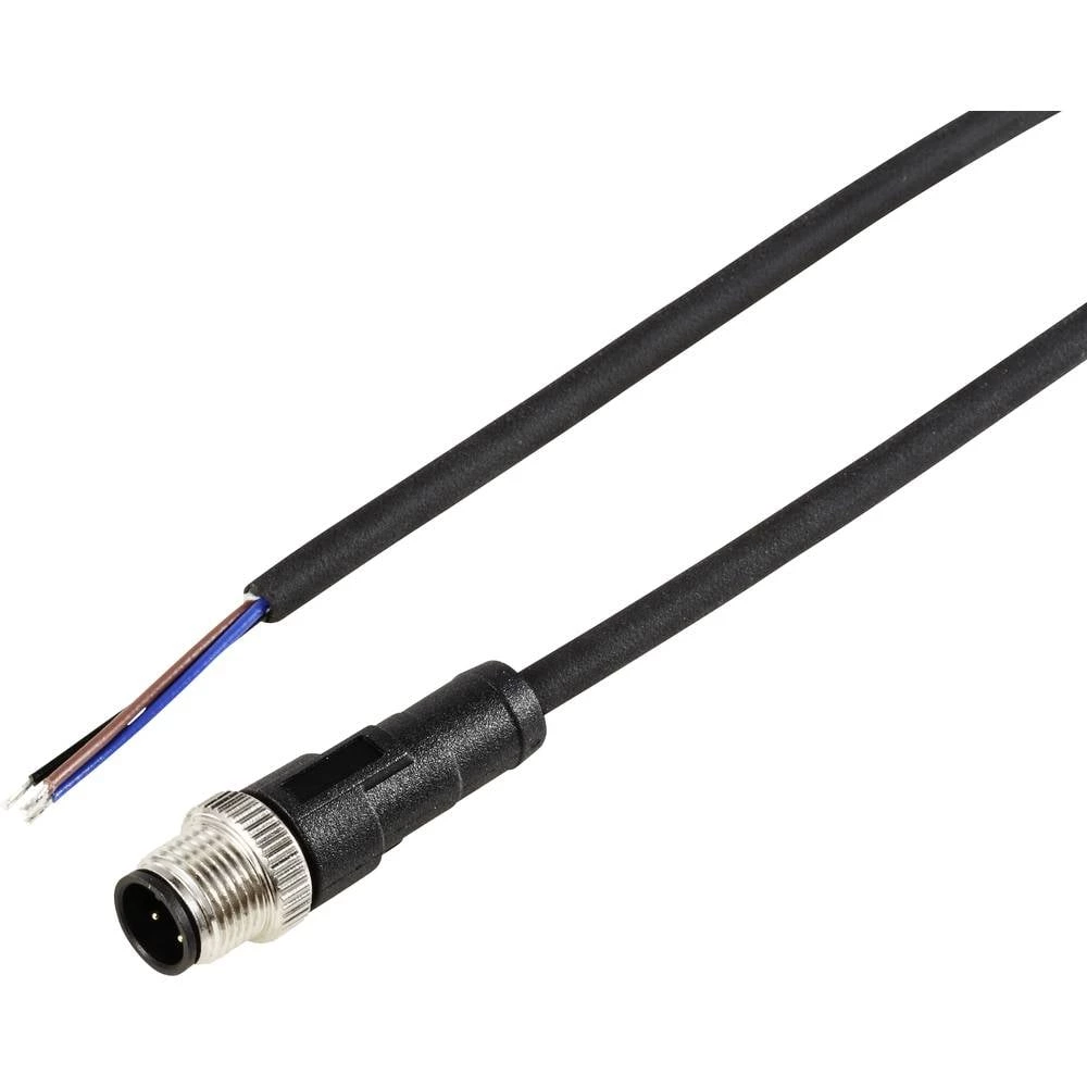 TRU COMPONENTS TC-12833220 priključni kabel za senzor/aktivator M12 ravni muški konektor 5 m Broj polova: 3 1 St. slika