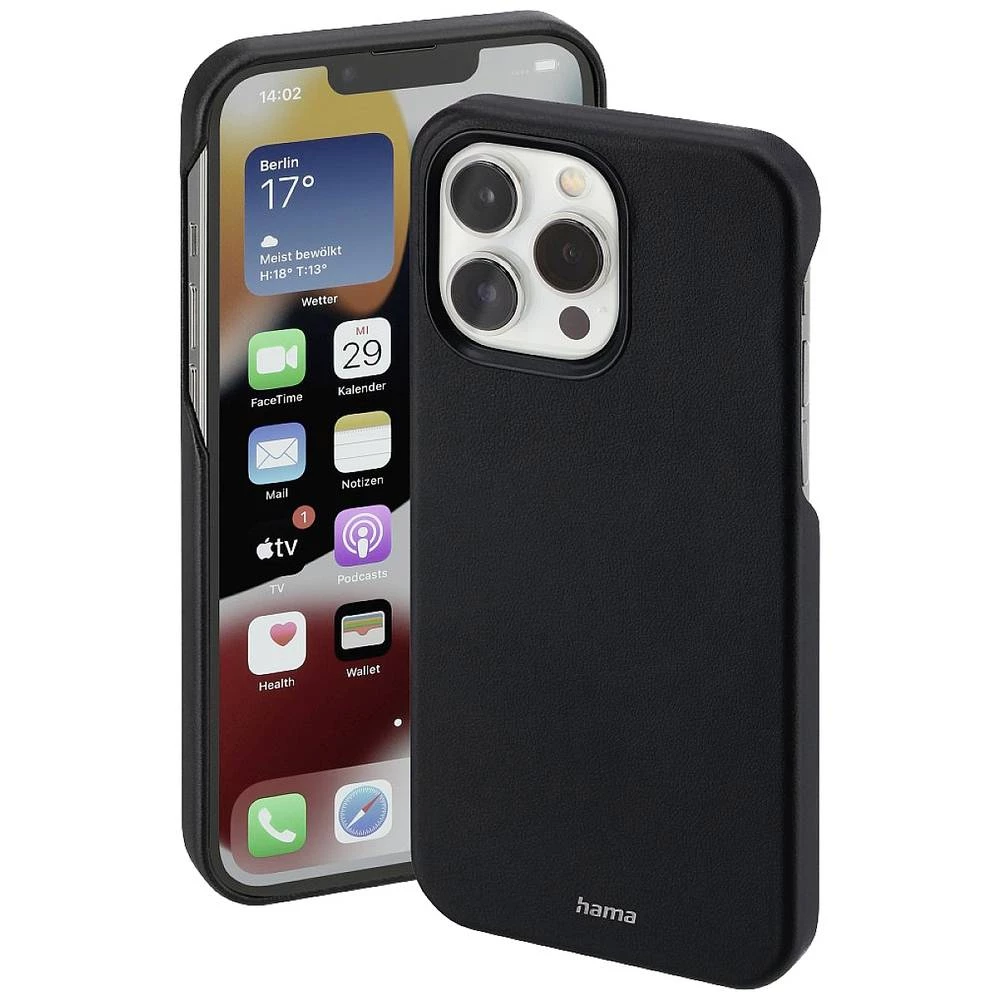 Hama Finest Sense Pogodno za model mobilnog telefona: iPhone 14 Pro, crna Hama Finest Sense etui Apple iPhone 14 Pro crna slika