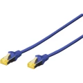 Digitus DK-1644-A-030/B RJ45 mrežni kabel, Patch kabel cat 6a S/FTP 3.00 m plava boja bez halogena, upleteni parovi, sa zaštitom za nosić, vatrostalan 1 St. slika