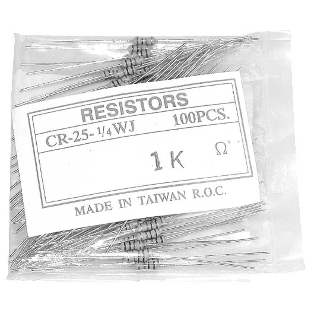 Yageo CFR-25JB-52-100K ugljenoslojni otpor 100 kΩ 0207 5 % 1 kom. slika