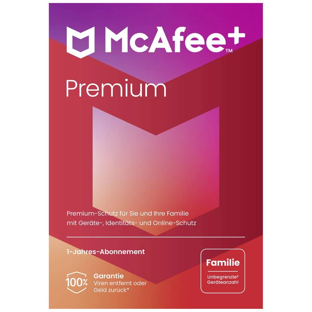 McAfee Premium - Family godišnja licenca, 1 licenca Windows, mac os, android, ios antivirus slika