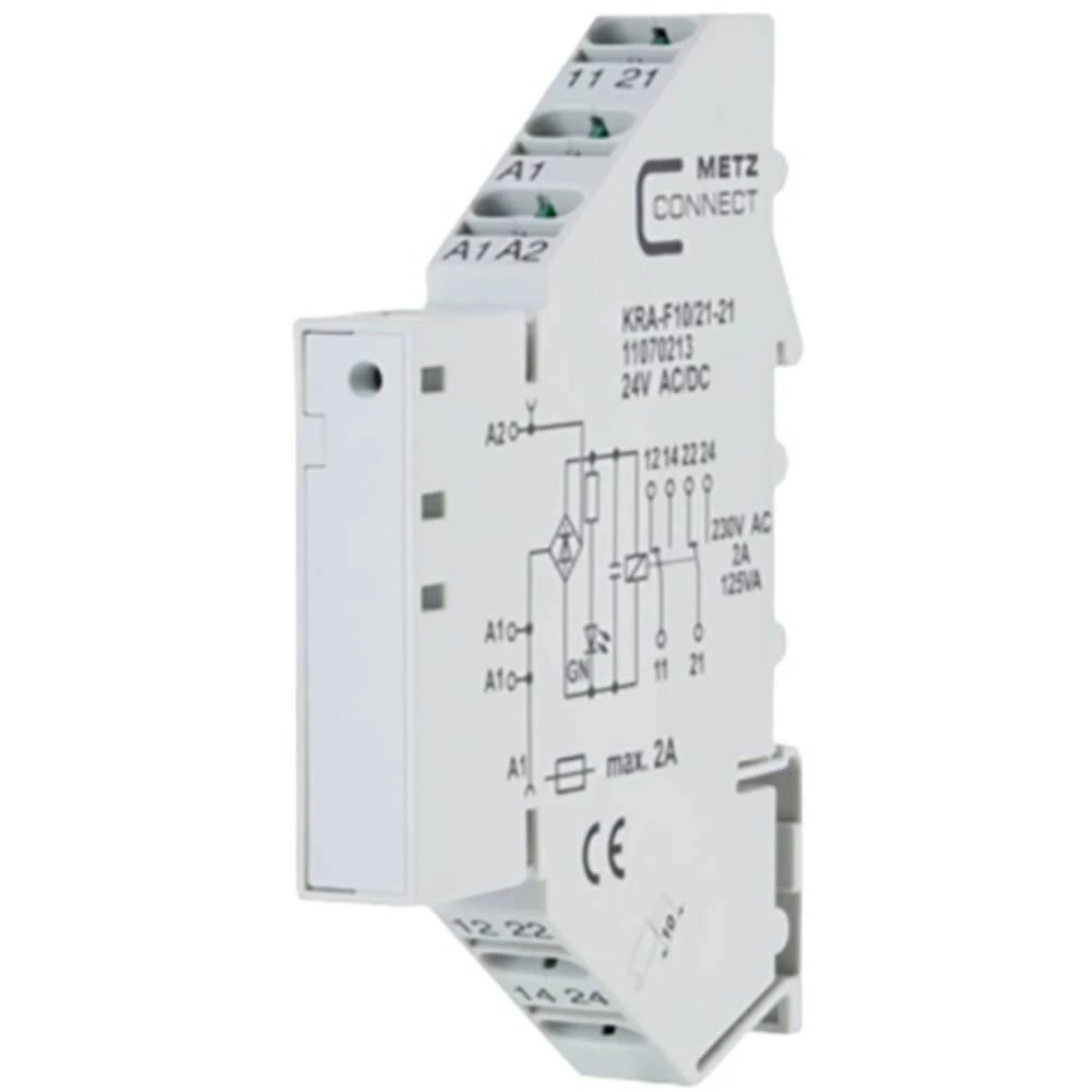 spojni modul 24, 24 V/AC, V/DC (max) 2 prebacivanje Metz Connect 11070213  1 St. slika