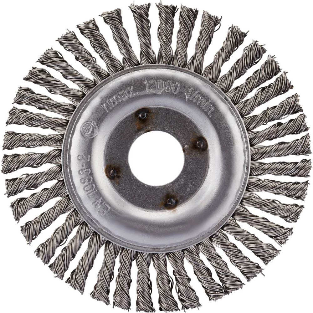 Rhodius RHODIUS SRBZ, 10 komada Okrugla četka 125 x 6 x 25 x 22,23 mm, čvorna, TOPline, Made in Germany, za čelik SRBZ 3 slika