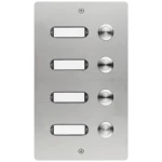 Grothe 55504 tipka za zvono s natpisnom pločicom, osvjetljeno nehrđajući čelik V2A