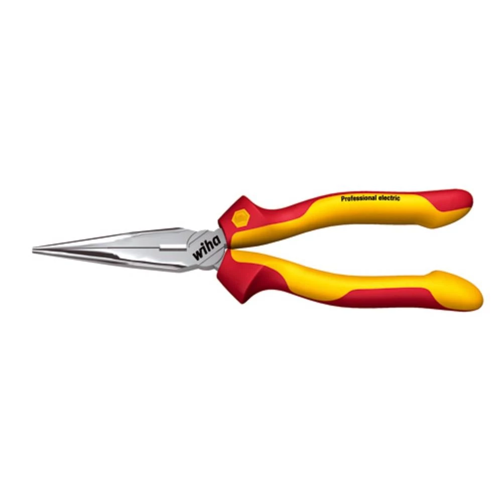Wiha 26727 VDE plosnata okrugla kliješta ravno čelik za alat 200 mm slika
