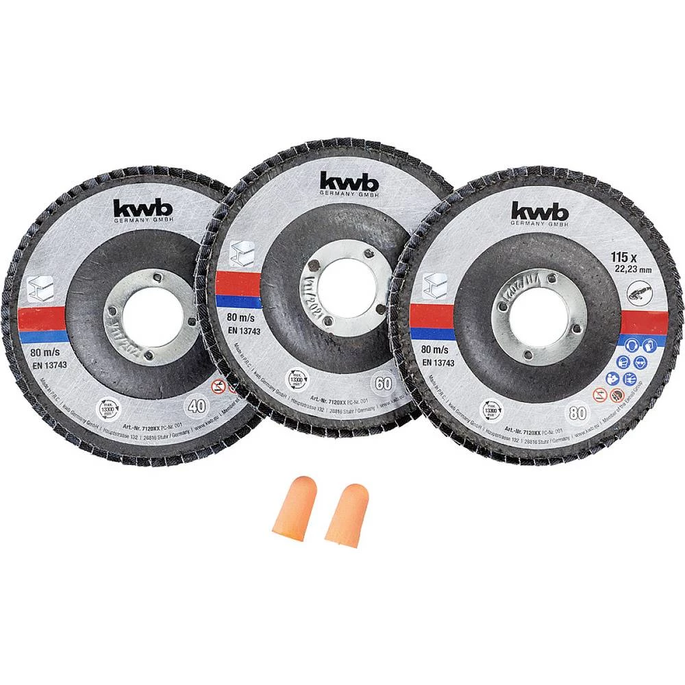 kwb 712061 set za brušenje 115 mm 3 St. slika