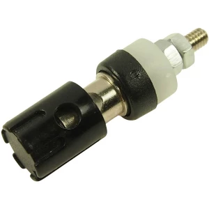 laboratorijski ženski konektor ženski konektor, vertikalna ugradnja Zatik-Ø: 4 mm crna Cliff CL681561 1 St. slika
