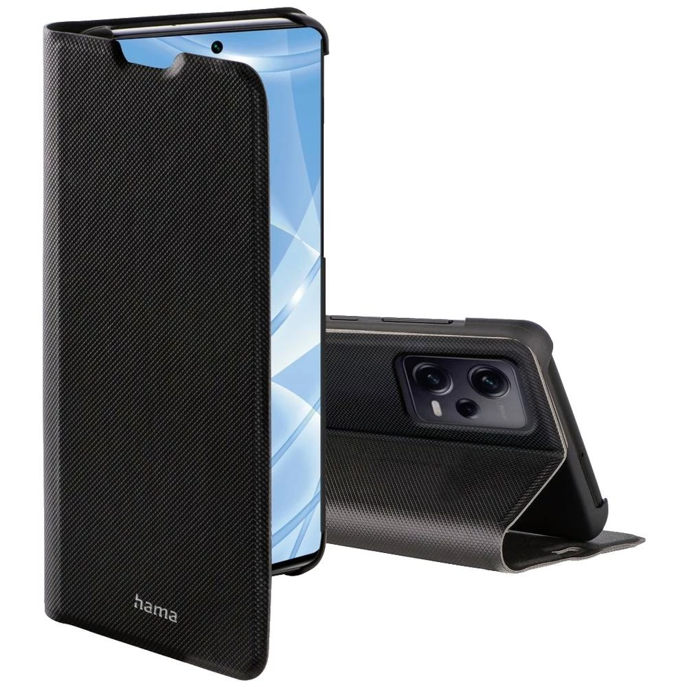 Hama Slim Pro Pogodno za model mobilnog telefona: Redmi Note 12 Pro, crna Hama Slim Pro knjižica Xiaomi Redmi Note 12 Pro crna slika