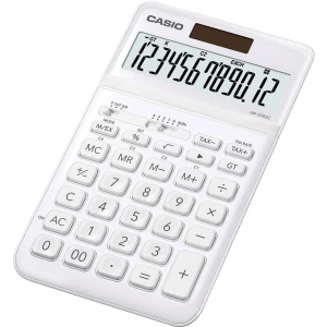 Stolni kalkulator Casio JW-200SC Bijela Zaslon (broj mjesta): 12 solarno napajanje, baterijski pogon (Š x V x d) 109 x 11 x 184 slika