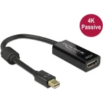 Delock DisplayPort / DVI priključni kabel 20.00 cm 62613 pozlaćeni kontakti crna [1x muški konektor mini displayport - 1