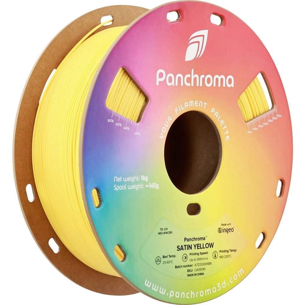 Polymaker CA05010 Panchroma™ Satin 3D pisač filament PLA satiniran, visoka krutost 1.75 mm 1000 g žuta 1 kom. slika