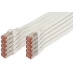 LAN (RJ45) Mreža Priključni kabel CAT 6 S/FTP 2 m Bijela Zaštićen s folijom, Sveukupno zaštićen, Sa zaštitom, Bez halogena, Jedn