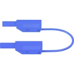 Sigurnosni mjerni vod [Lamelni muški konektor 4 mm - Lamelni muški konektor 4 mm] 0.50 m Plava boja Stäubli SLK410-E/N