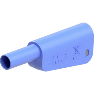 Stäubli SLM-4N-46 sigurnosni lamelni muški konektor utikač Zatik-Ø: 4 mm plava boja 1 St. slika