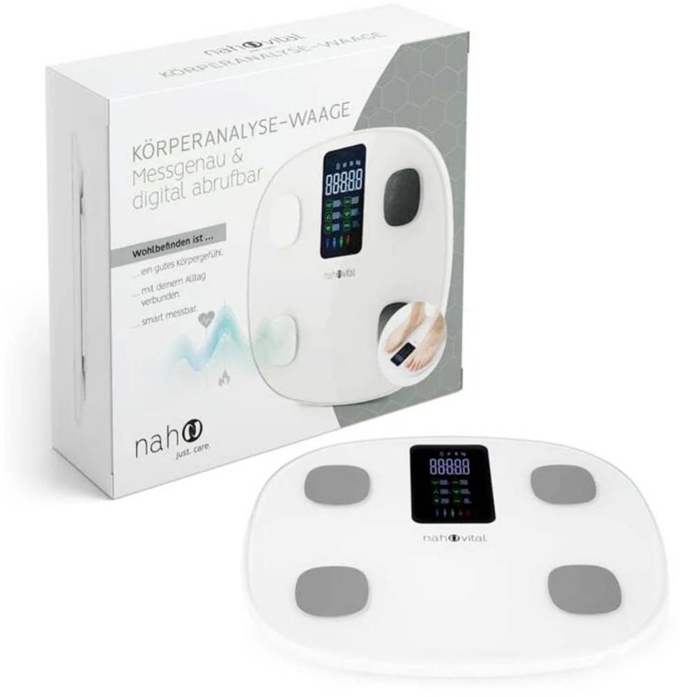 nah-vital nah-vital Smart 6V vaga za analizu tijela Opseg mjerenja (kg)=180 kg bijela slika