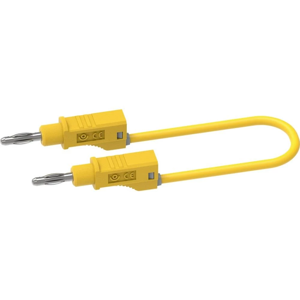 Electro PJP 2111-CD1-50J mjerni vod banana utikač 4 mm 50 cm žuta 1 kom. slika