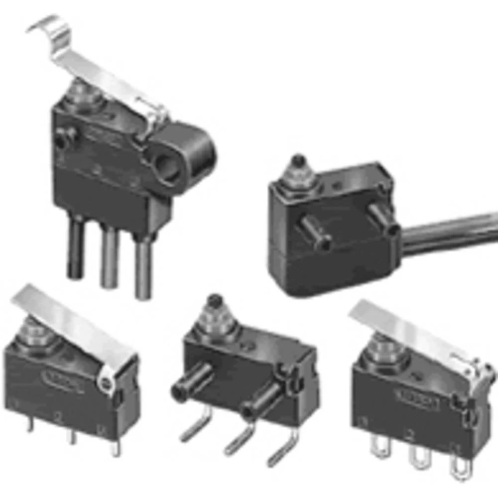 Omron D2HW-BR231DR mikro prekidač 12 V/DC 2 A 1 x on/(on) kom. Bag slika