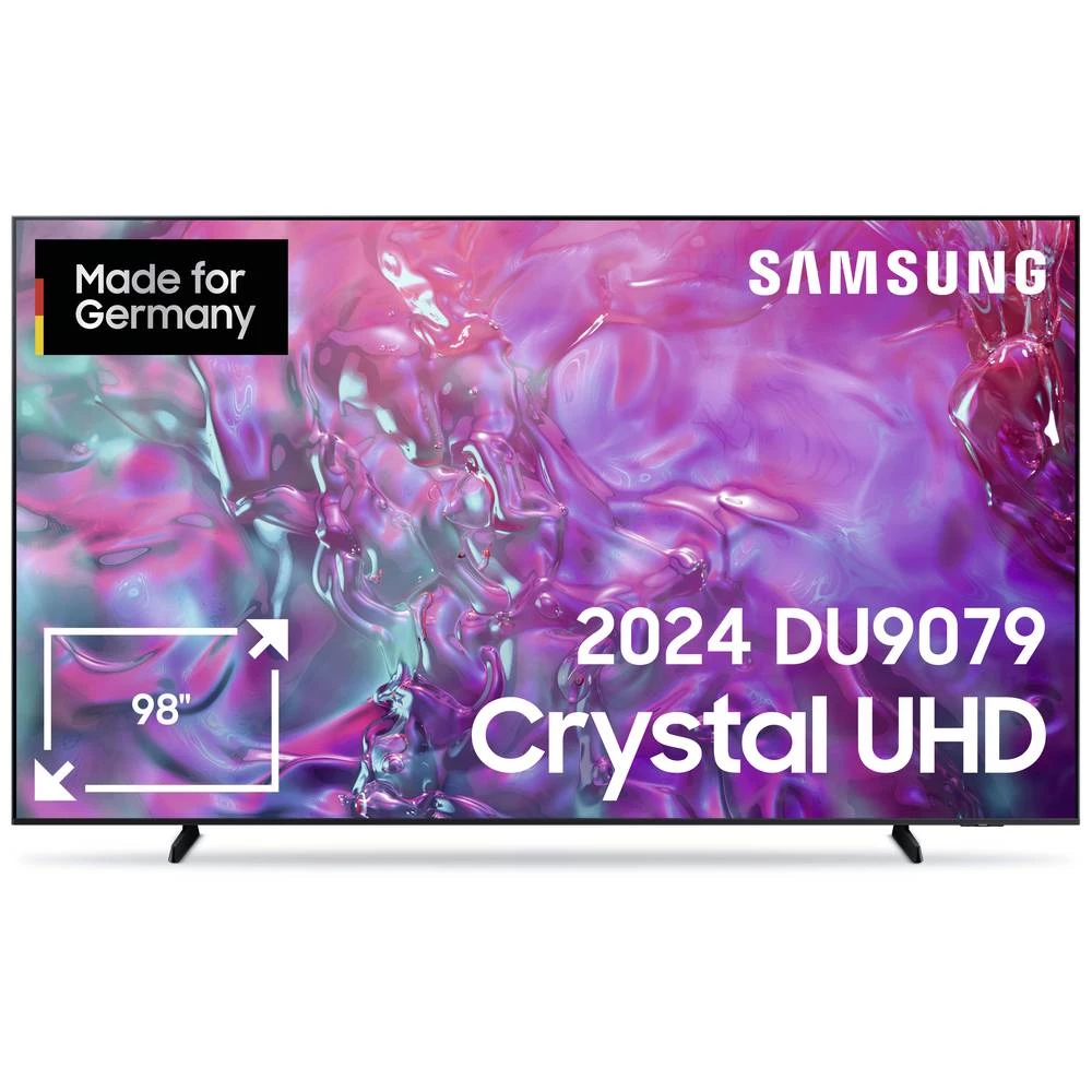 Samsung GU98DU9079UXZG Crystal UHD 4K LED-TV 249 cm 98 palac Energetska učinkovitost 2021 F (A - G) CI+, DVB-C, DVB-T2, slika