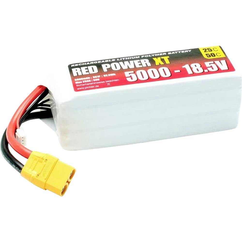 Red Power lipo akumulatorski paket za modele 18.5 V 5 Ah 25 C softcase XT90 slika