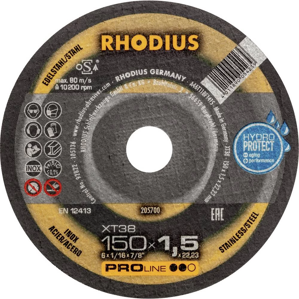 Rhodius 205700 rezna ploča ravna 150 mm 1 St. nehrđajući čelik, čelik slika
