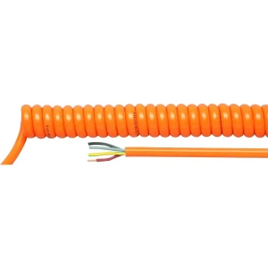 Helukabel 85246 spiralni kabel H05BQ-F 1500 mm / 6000 mm 3 G 0.75 mm² narančasta 1 St. slika