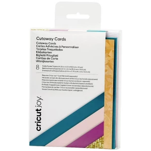 Cricut Joy™ Cutaway Cards set kartica petrol, fuksija boja, zlatna, ruža slika