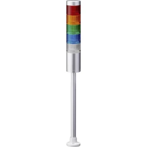 Signalni toranj LED Patlite LR6-502PJNU-RYGBC 5-bojno, Crvena, Žuta, Zelena, Plava boja, Prozirna 5-bojno, Crvena, Žuta, Zelena, slika