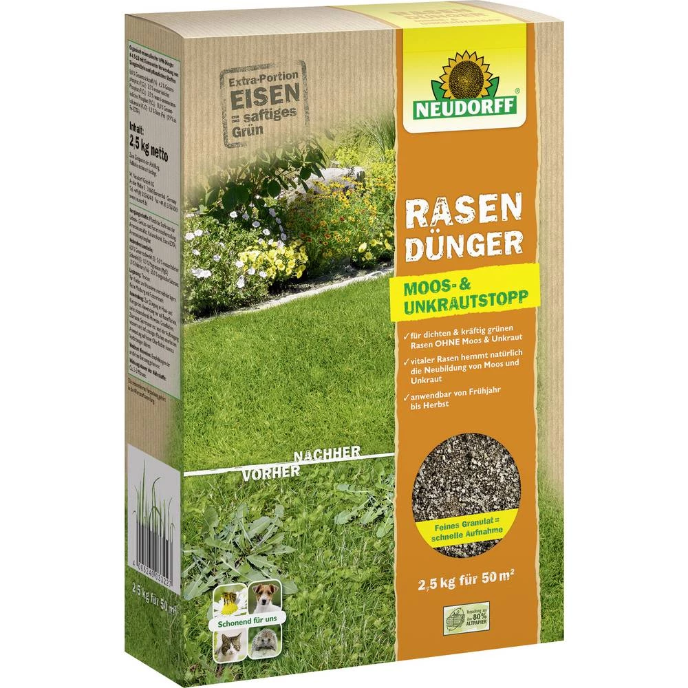 Neudorff 01306 Azet gnojivo za travnjake protiv mahovine i korova 2.5 kg slika