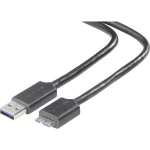 Belkin USB 3.0 Priključni kabel [1x Muški konektor USB 3.0 tipa A - 1x Muški konektor USB 3.0 tipa Micro B] 1.8 m Crna