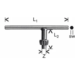 Rezervni ključ za zupčastu steznu glavu - S2, D, 110 mm, 40 mm, 6 mm Bosch Accessories 1607950045 slika
