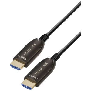 Maxtrack HDMI priključni kabel HDMI A utikač, HDMI A utikač 15.00 m crna C 507-15 ML Ultra HD (8K) HDMI kabel slika